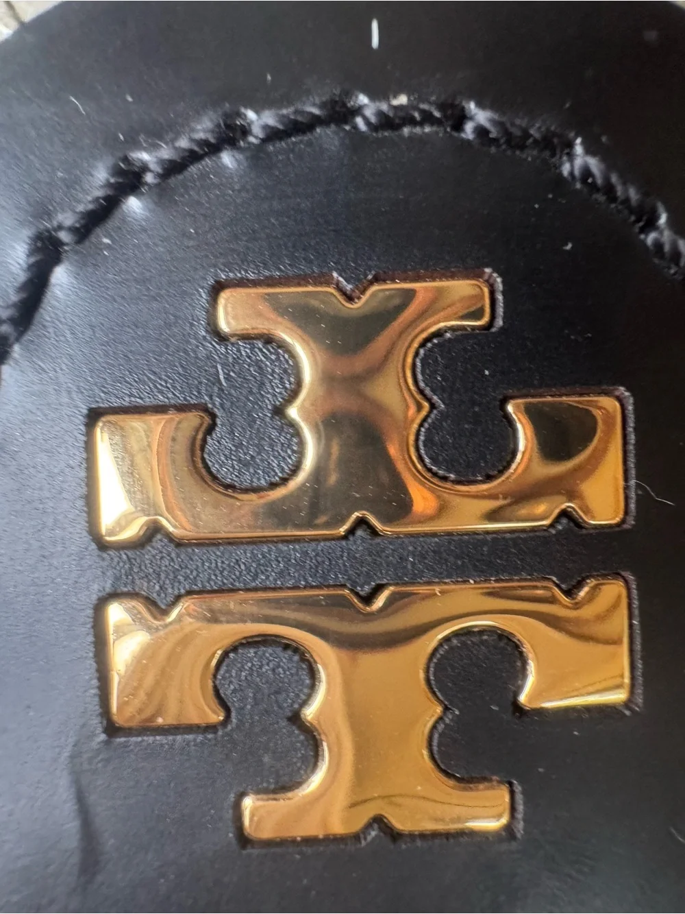 Tory Burch Snake-Print Disk Strap Gold Sandals
